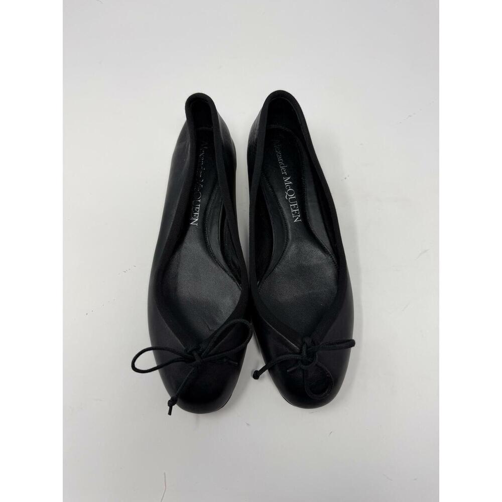 Alexander McQueen Women's Black Bow Ballet Flats US 6.5 RTL: $890.00 - Picture 3 of 6